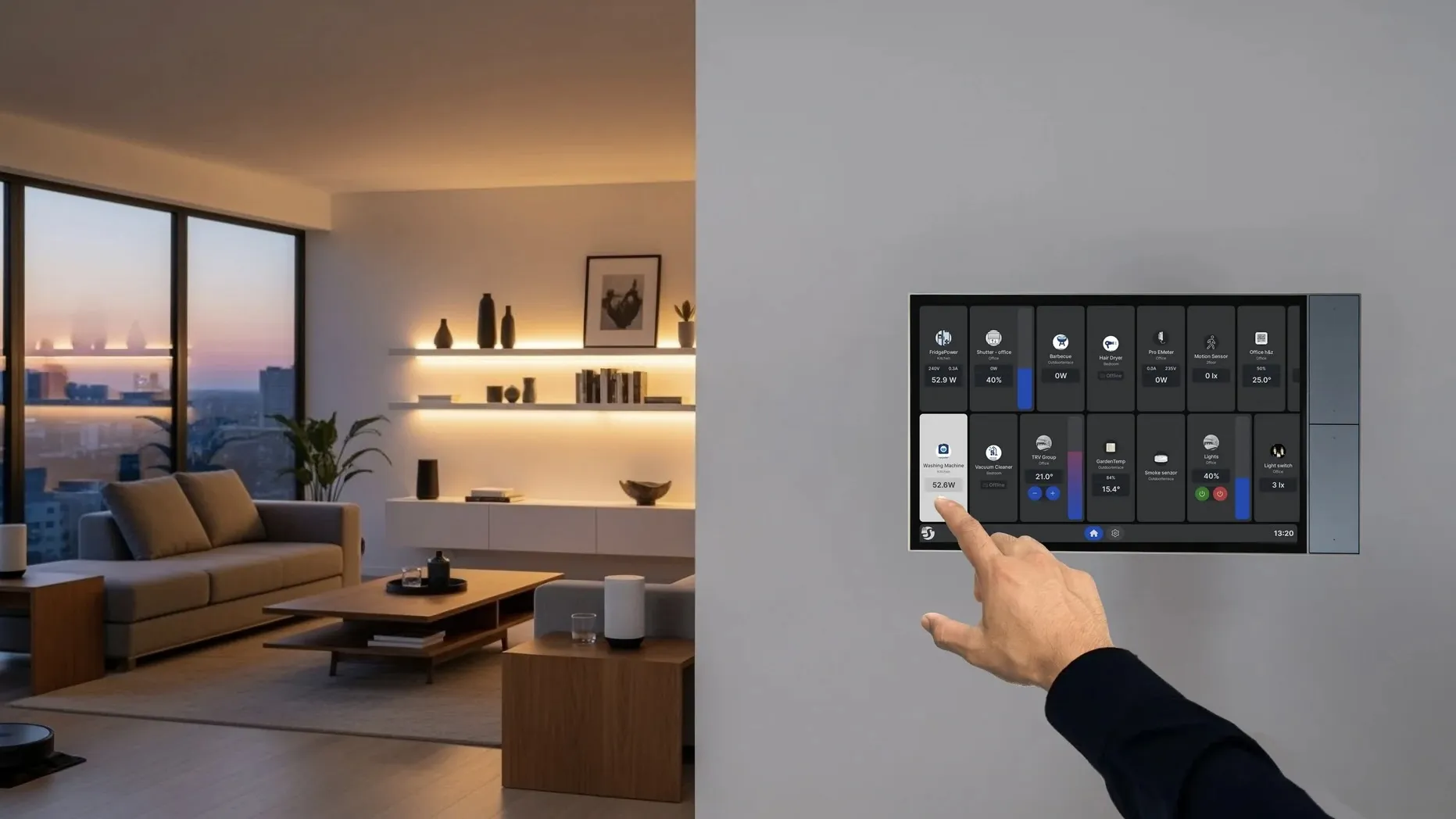 Smart home controle paneel